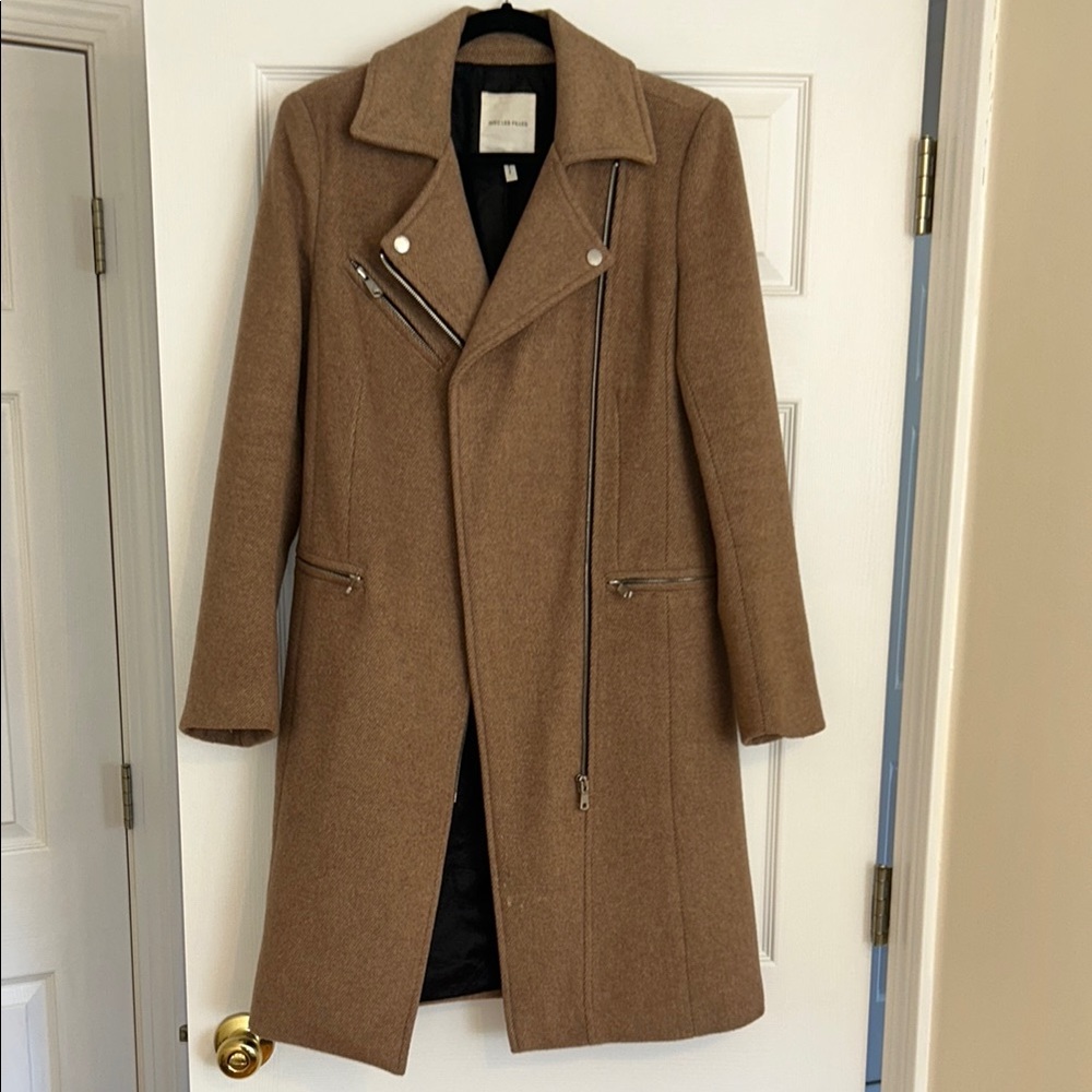 Avec Les Filles Tan Pea Coat